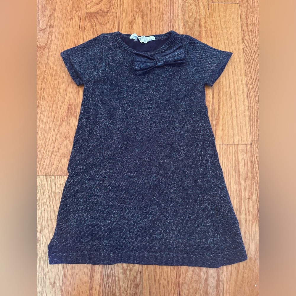 H&M Girls’ Sparkly Short Sleeve Dress, size 2-4Y